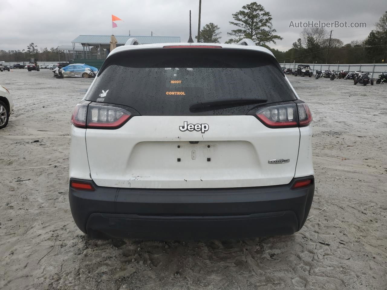 2019 Jeep Cherokee Latitude White vin: 1C4PJLCB1KD488235