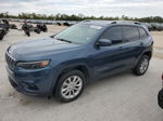 2021 Jeep Cherokee Latitude Синий vin: 1C4PJLCB1MD174071