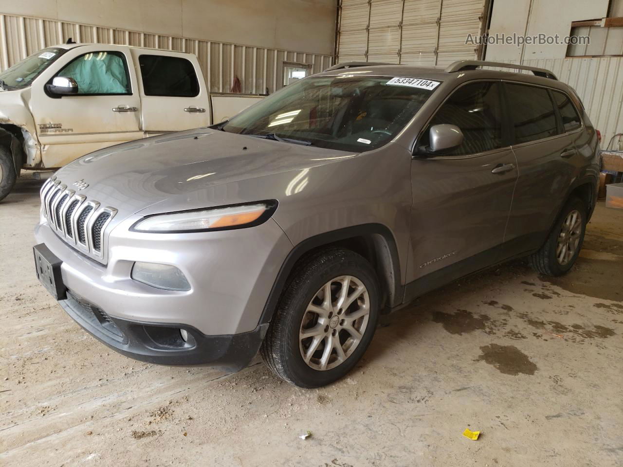 2014 Jeep Cherokee Latitude Gray vin: 1C4PJLCB2EW245042