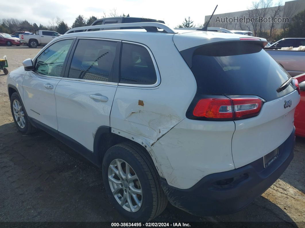 2014 Jeep Cherokee Latitude White vin: 1C4PJLCB2EW299294