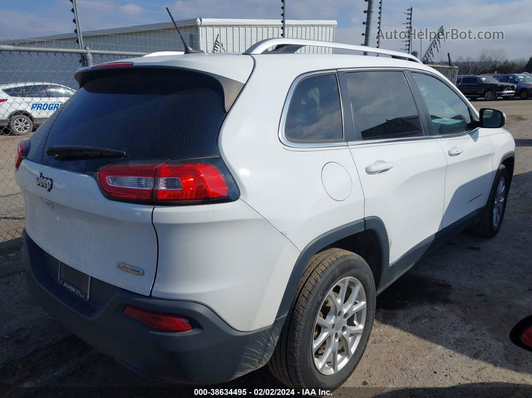 2014 Jeep Cherokee Latitude White vin: 1C4PJLCB2EW299294