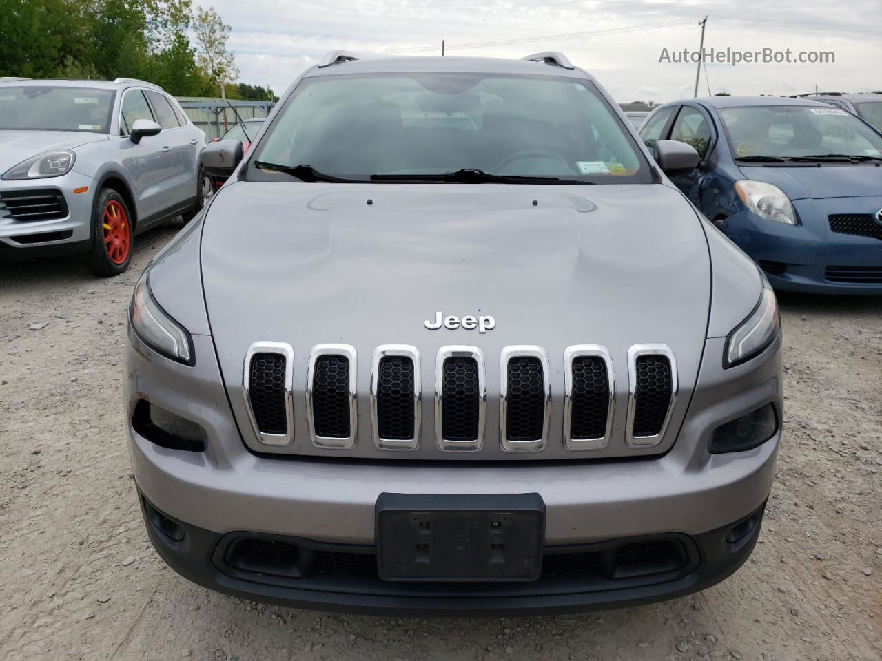 2015 Jeep Cherokee Latitude Silver vin: 1C4PJLCB2FW771253