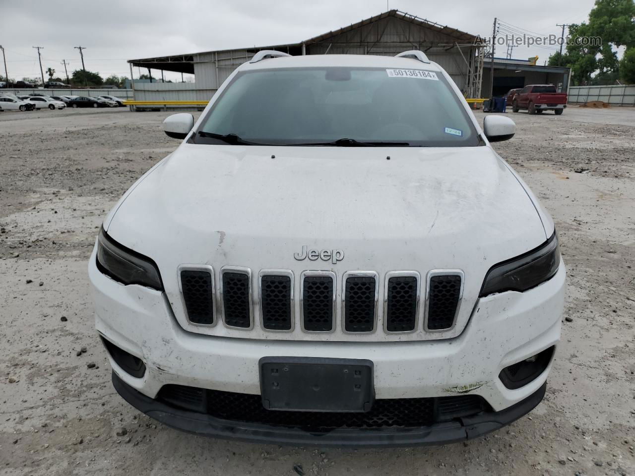 2019 Jeep Cherokee Latitude White vin: 1C4PJLCB2KD148236