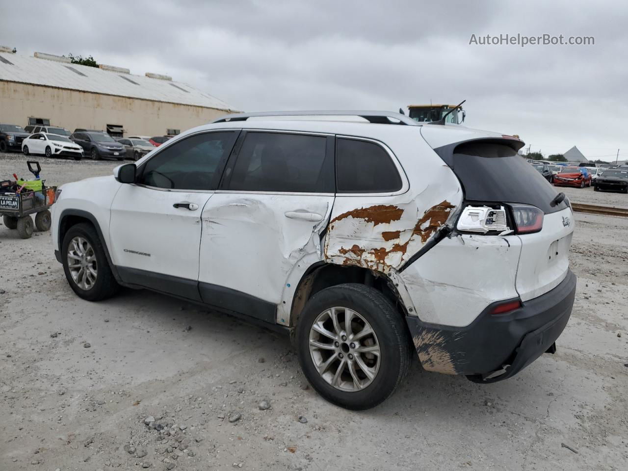 2019 Jeep Cherokee Latitude Белый vin: 1C4PJLCB2KD148236