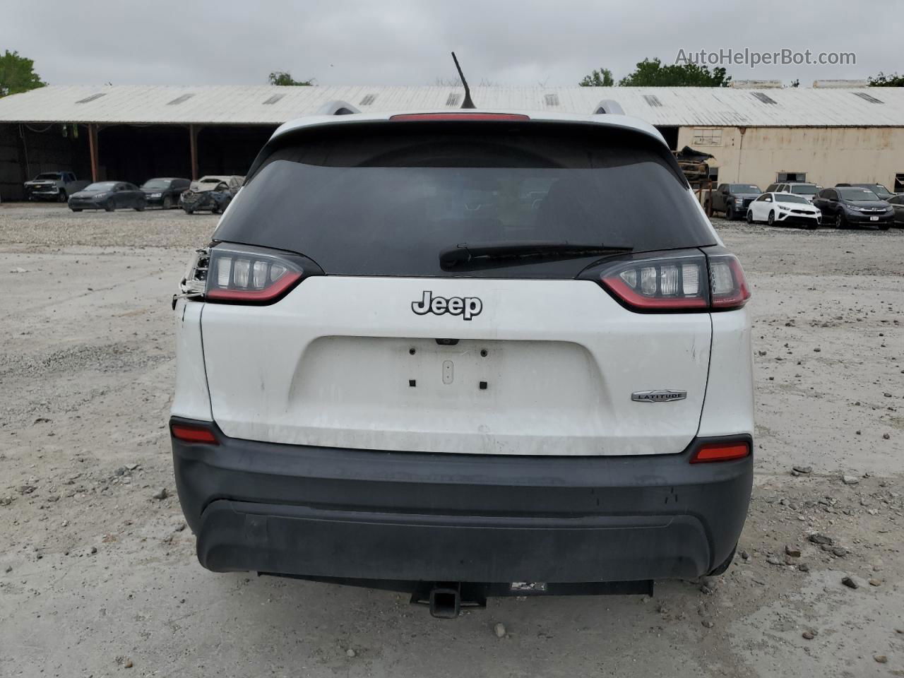 2019 Jeep Cherokee Latitude Белый vin: 1C4PJLCB2KD148236