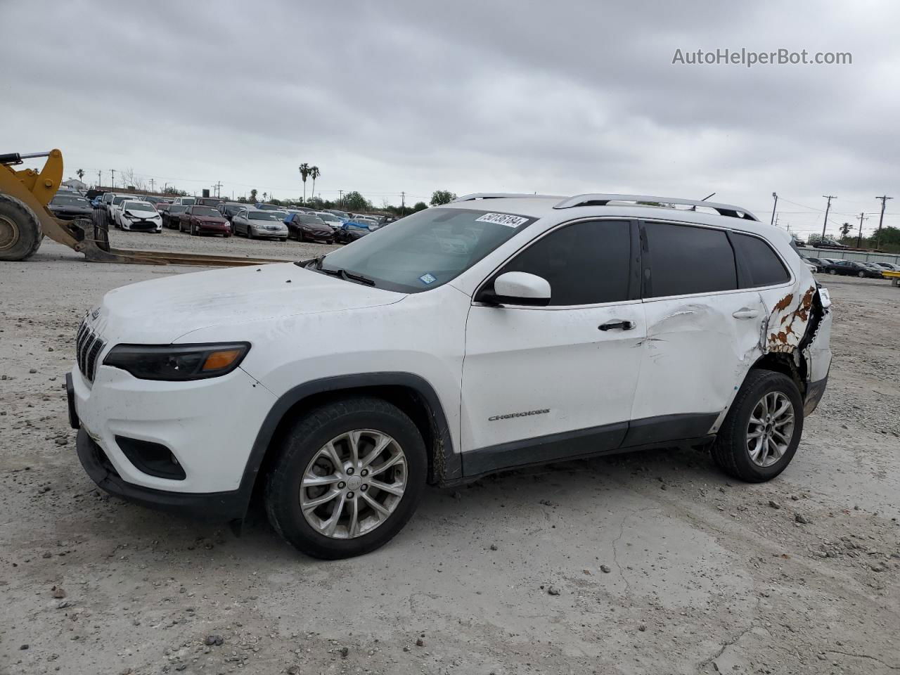 2019 Jeep Cherokee Latitude Белый vin: 1C4PJLCB2KD148236