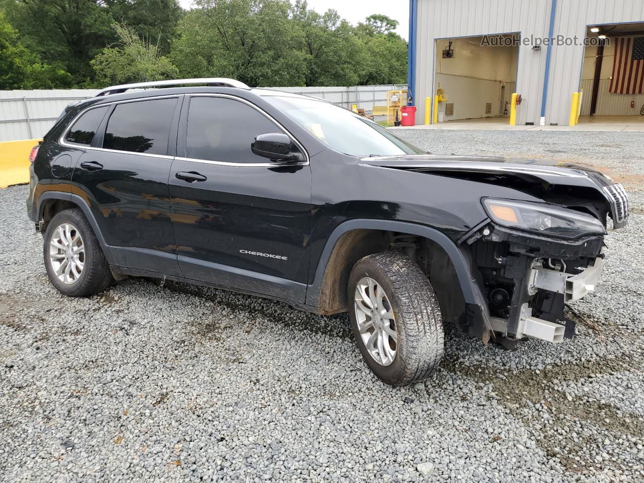 2019 Jeep Cherokee Latitude Черный vin: 1C4PJLCB2KD286701