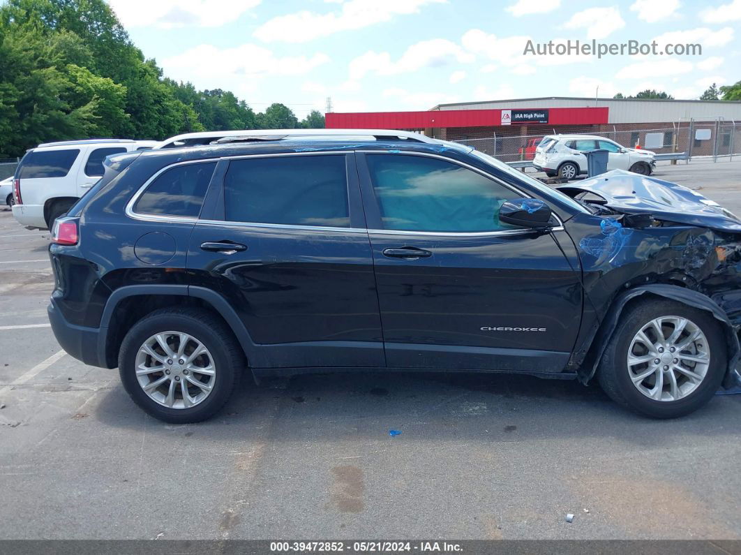 2019 Jeep Cherokee Latitude Fwd Black vin: 1C4PJLCB2KD297262