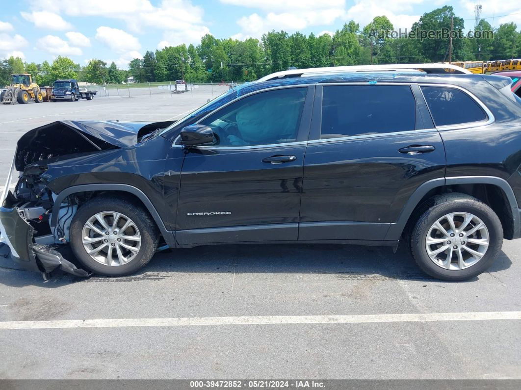 2019 Jeep Cherokee Latitude Fwd Black vin: 1C4PJLCB2KD297262