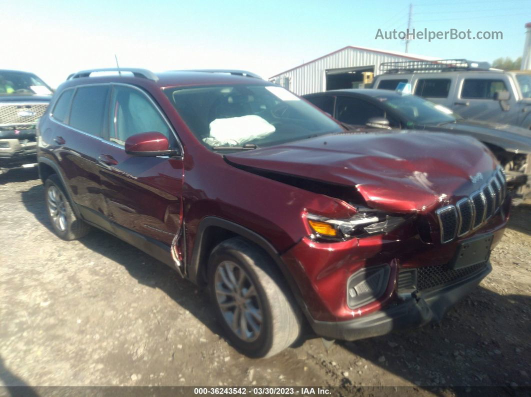 2019 Jeep Cherokee Latitude Red vin: 1C4PJLCB2KD377175