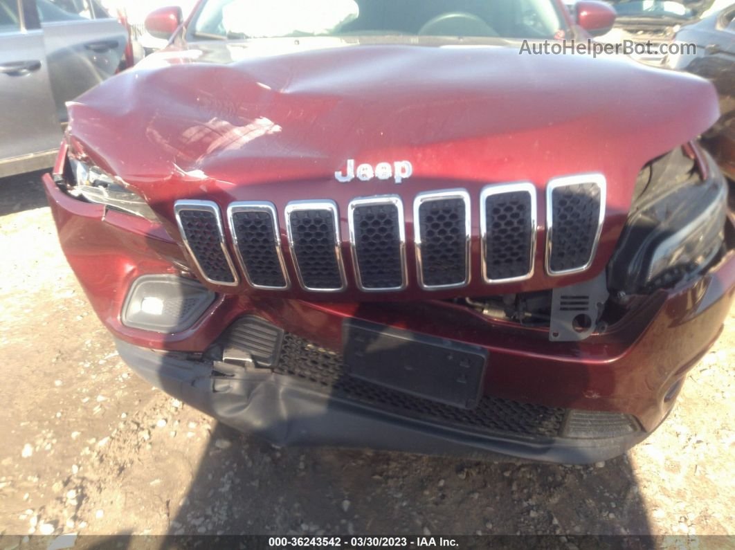2019 Jeep Cherokee Latitude Red vin: 1C4PJLCB2KD377175