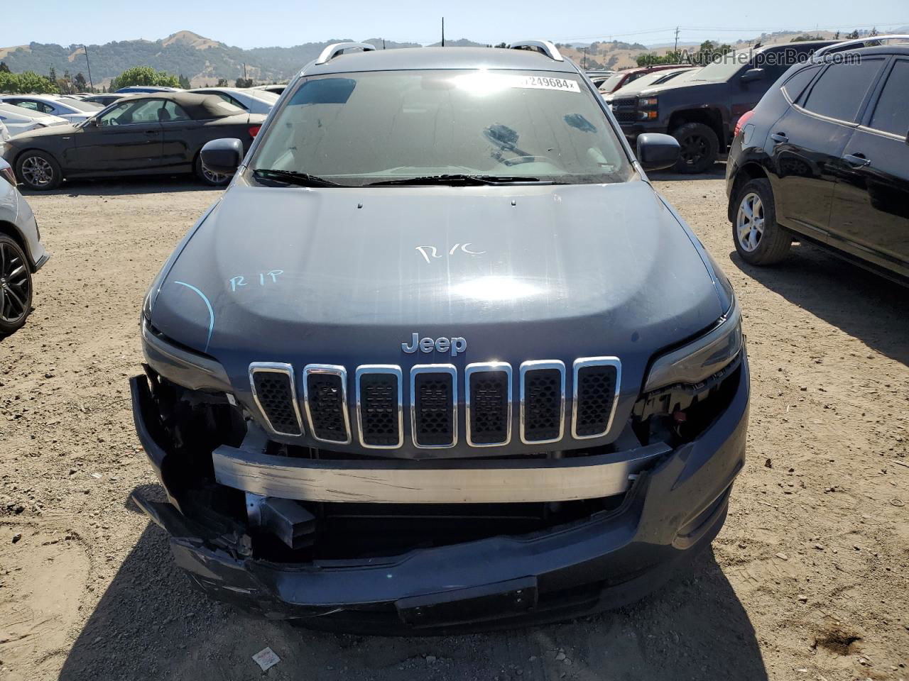 2019 Jeep Cherokee Latitude Blue vin: 1C4PJLCB2KD444406