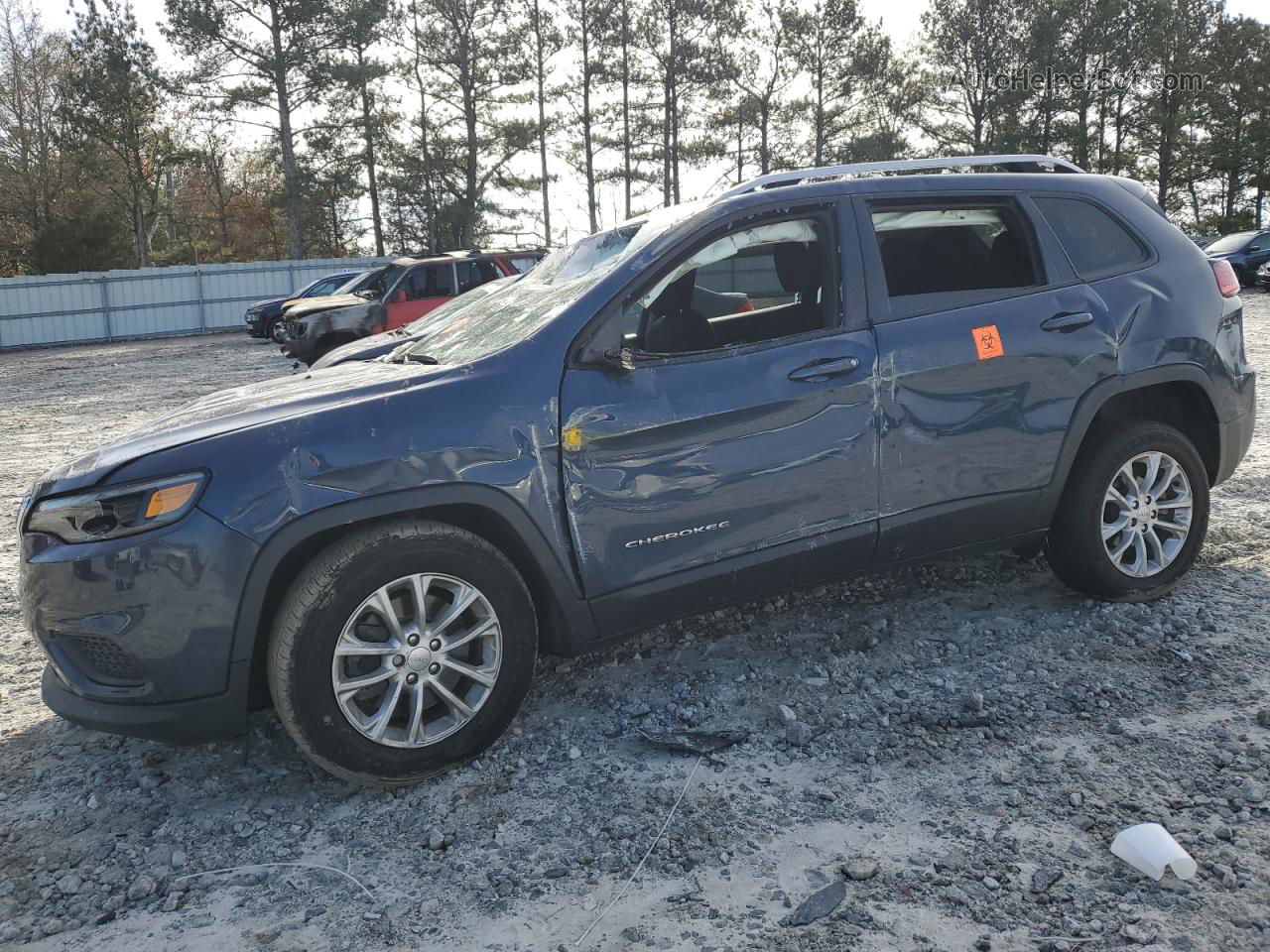 2021 Jeep Cherokee Latitude Blue vin: 1C4PJLCB2MD113389