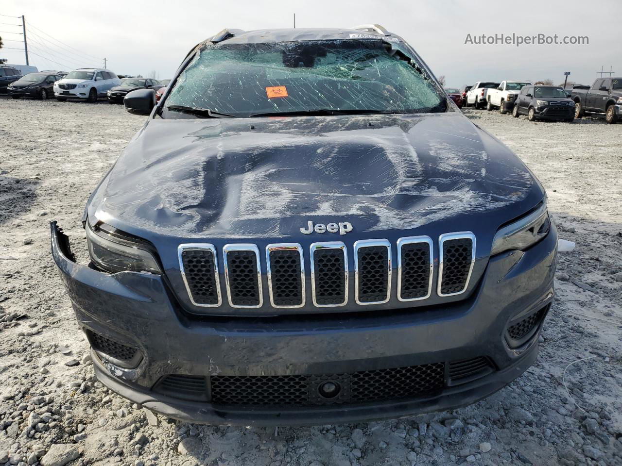 2021 Jeep Cherokee Latitude Blue vin: 1C4PJLCB2MD113389