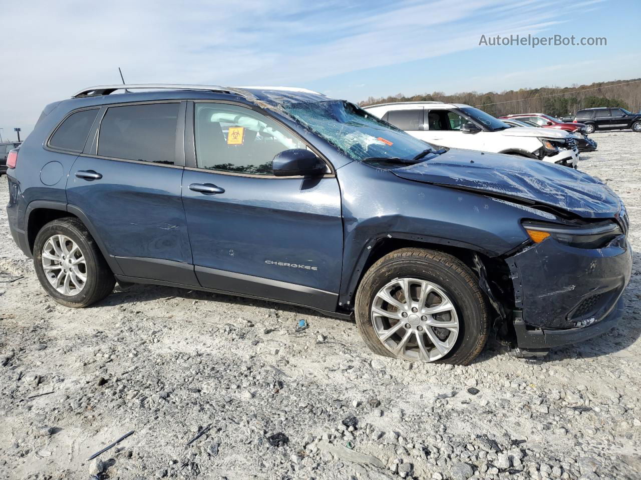 2021 Jeep Cherokee Latitude Blue vin: 1C4PJLCB2MD113389