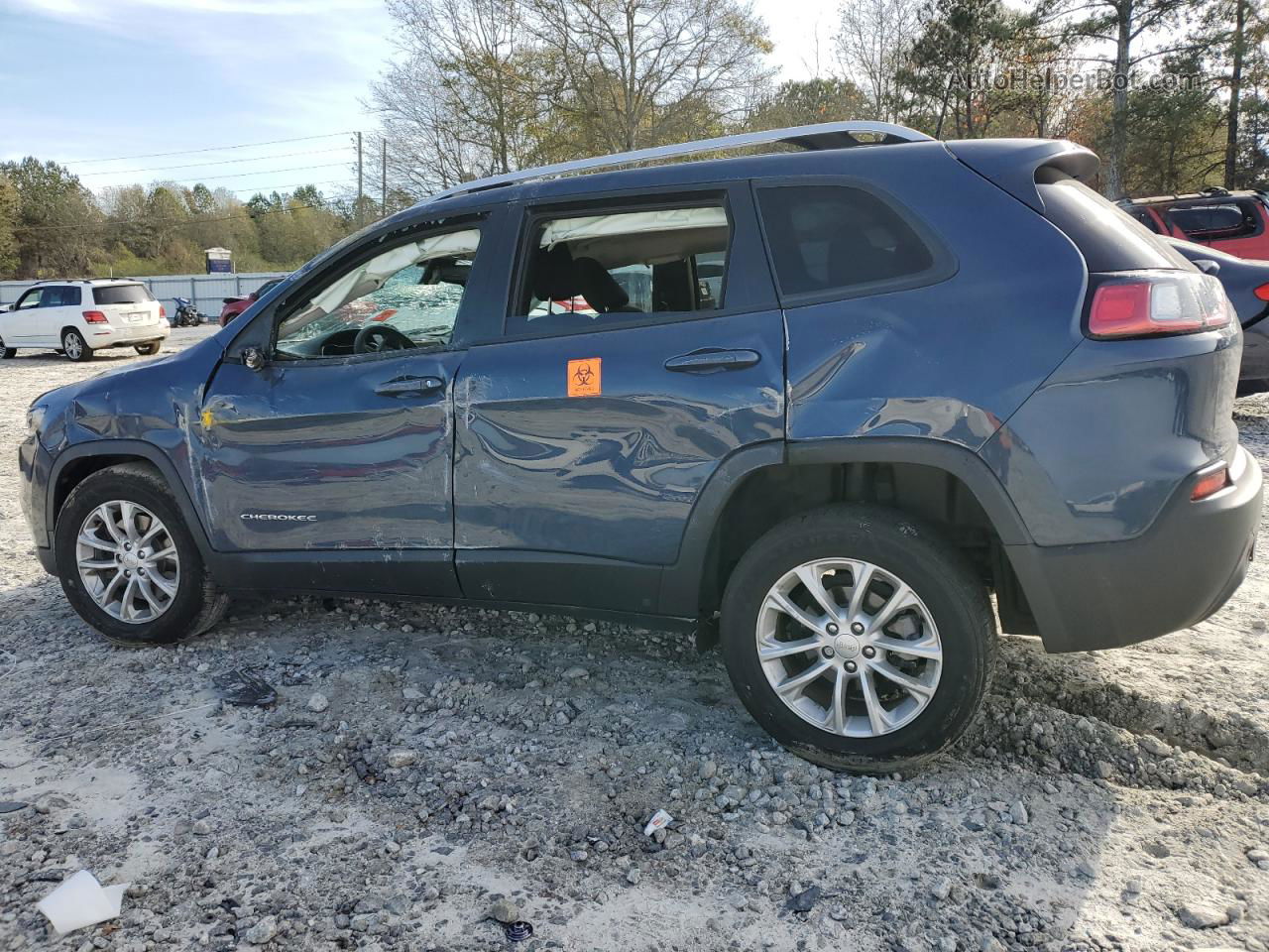 2021 Jeep Cherokee Latitude Blue vin: 1C4PJLCB2MD113389