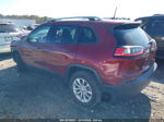 2021 Jeep Cherokee Latitude Fwd Burgundy vin: 1C4PJLCB2MD192224