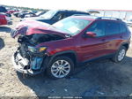 2021 Jeep Cherokee Latitude Fwd Burgundy vin: 1C4PJLCB2MD192224