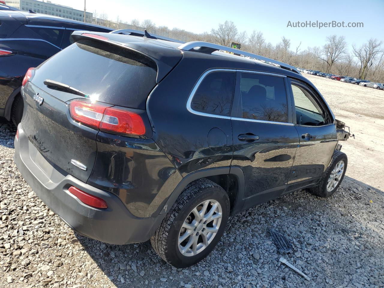 2014 Jeep Cherokee Latitude Black vin: 1C4PJLCB3EW299112