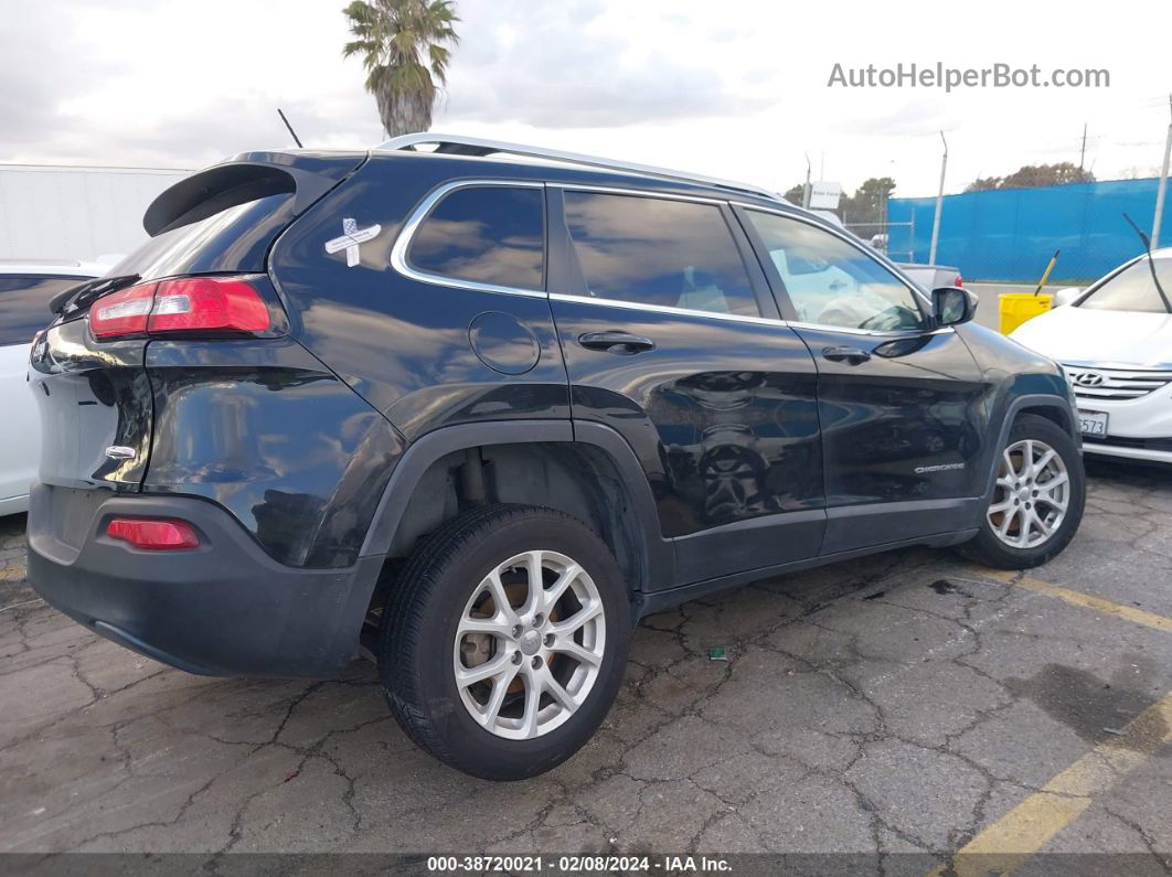 2015 Jeep Cherokee Latitude Black vin: 1C4PJLCB3FW732722