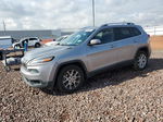 2016 Jeep Cherokee Latitude Silver vin: 1C4PJLCB3GW297072