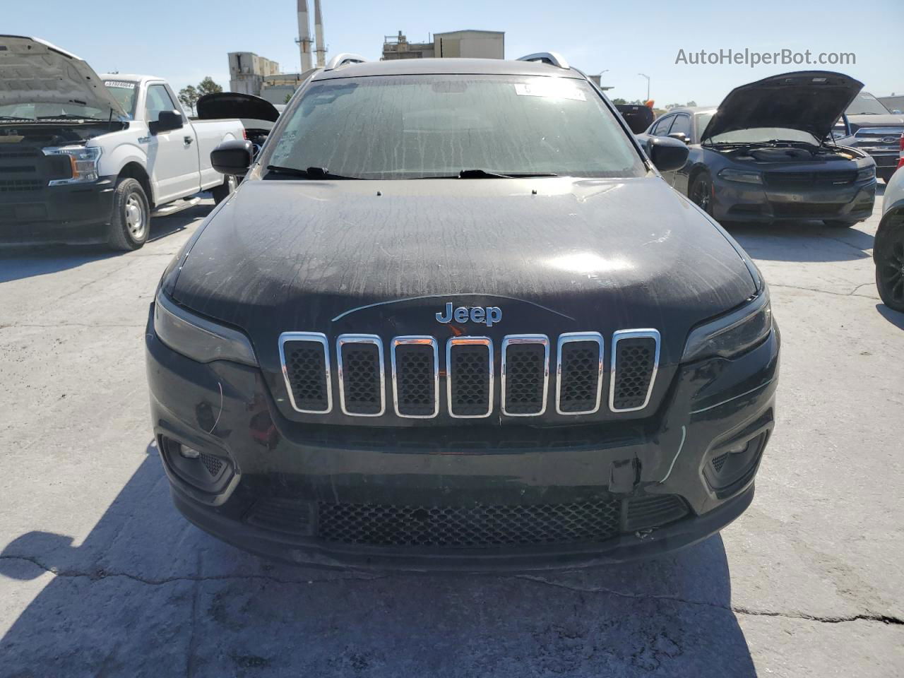 2019 Jeep Cherokee Latitude Black vin: 1C4PJLCB3KD114337