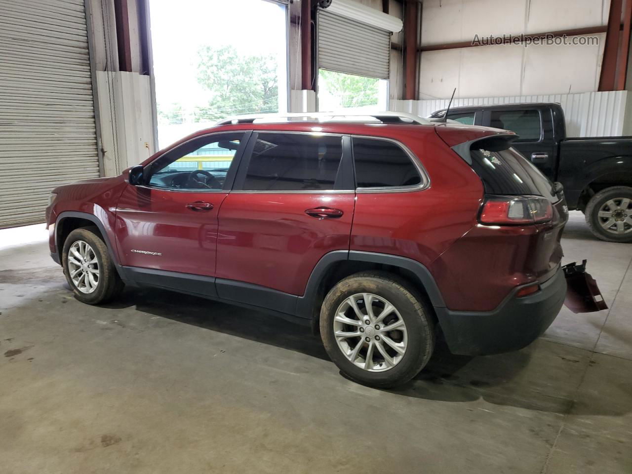 2019 Jeep Cherokee Latitude Темно-бордовый vin: 1C4PJLCB3KD205088