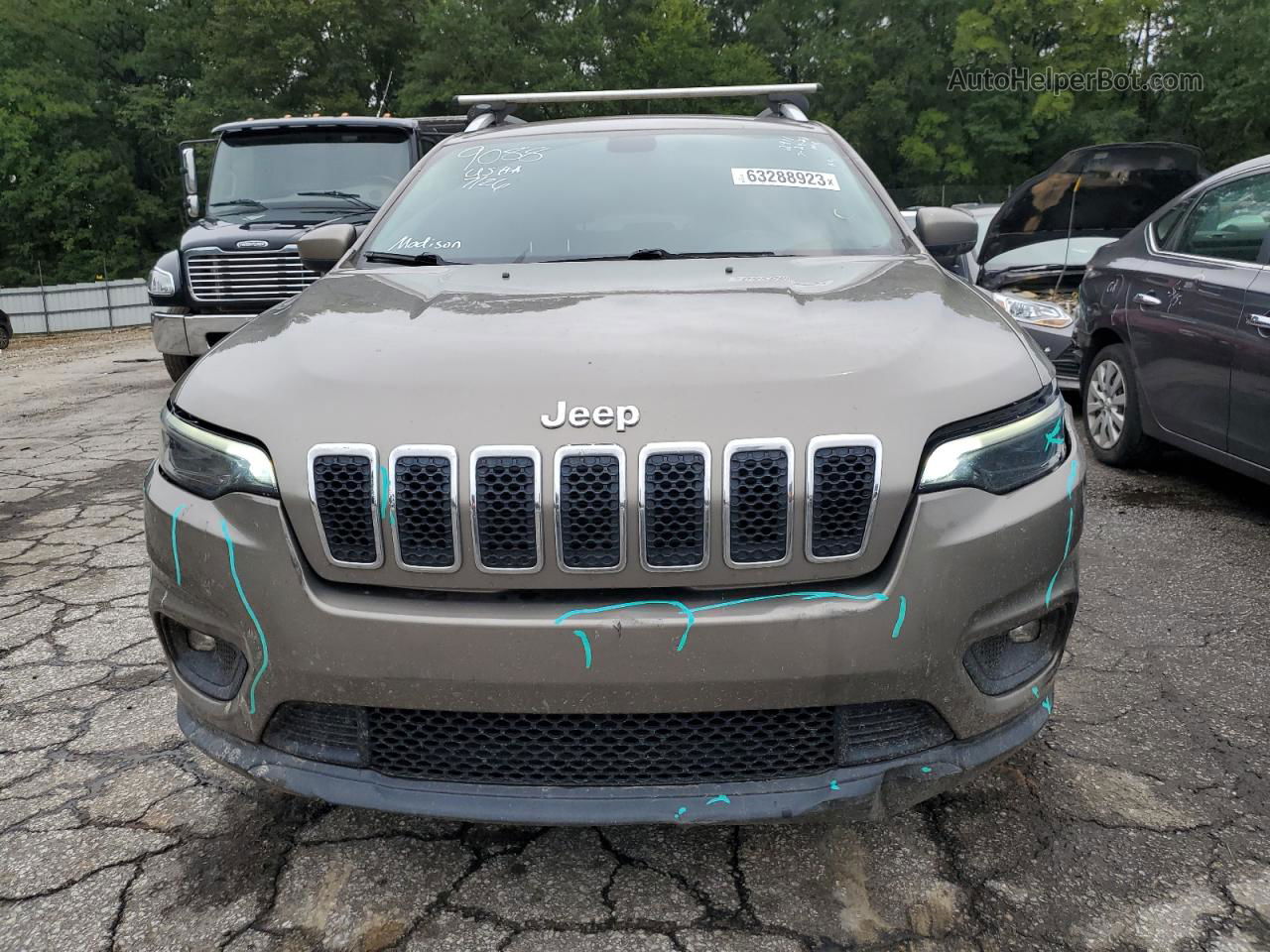 2019 Jeep Cherokee Latitude Tan vin: 1C4PJLCB3KD264531