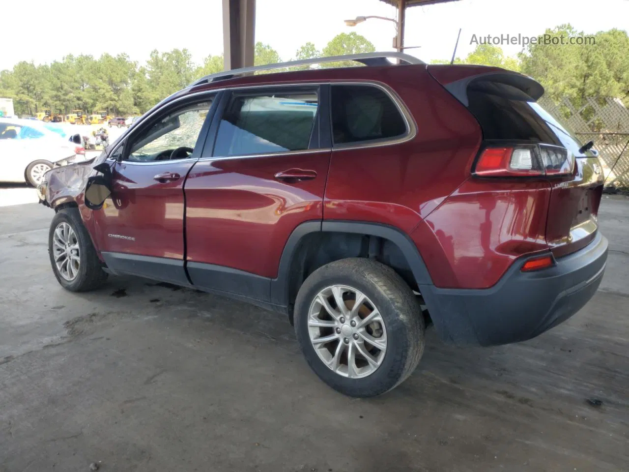 2019 Jeep Cherokee Latitude Бордовый vin: 1C4PJLCB3KD333315