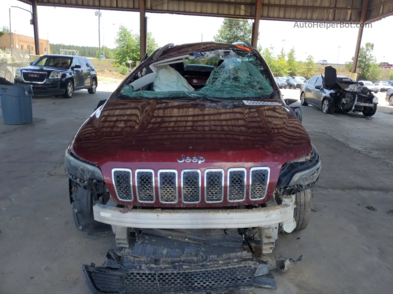 2019 Jeep Cherokee Latitude Бордовый vin: 1C4PJLCB3KD333315