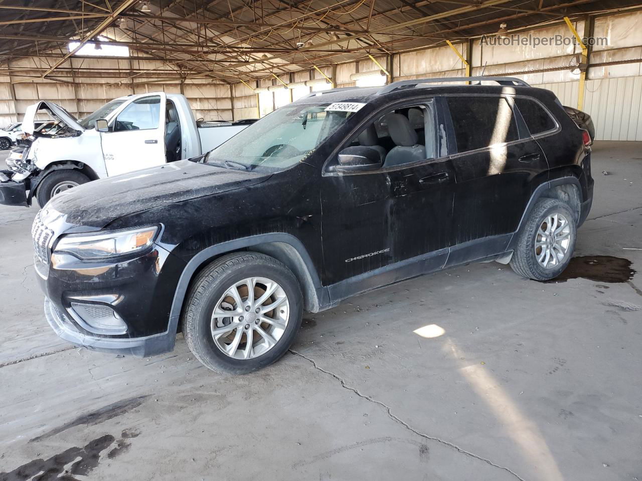 2019 Jeep Cherokee Latitude Black vin: 1C4PJLCB3KD427937