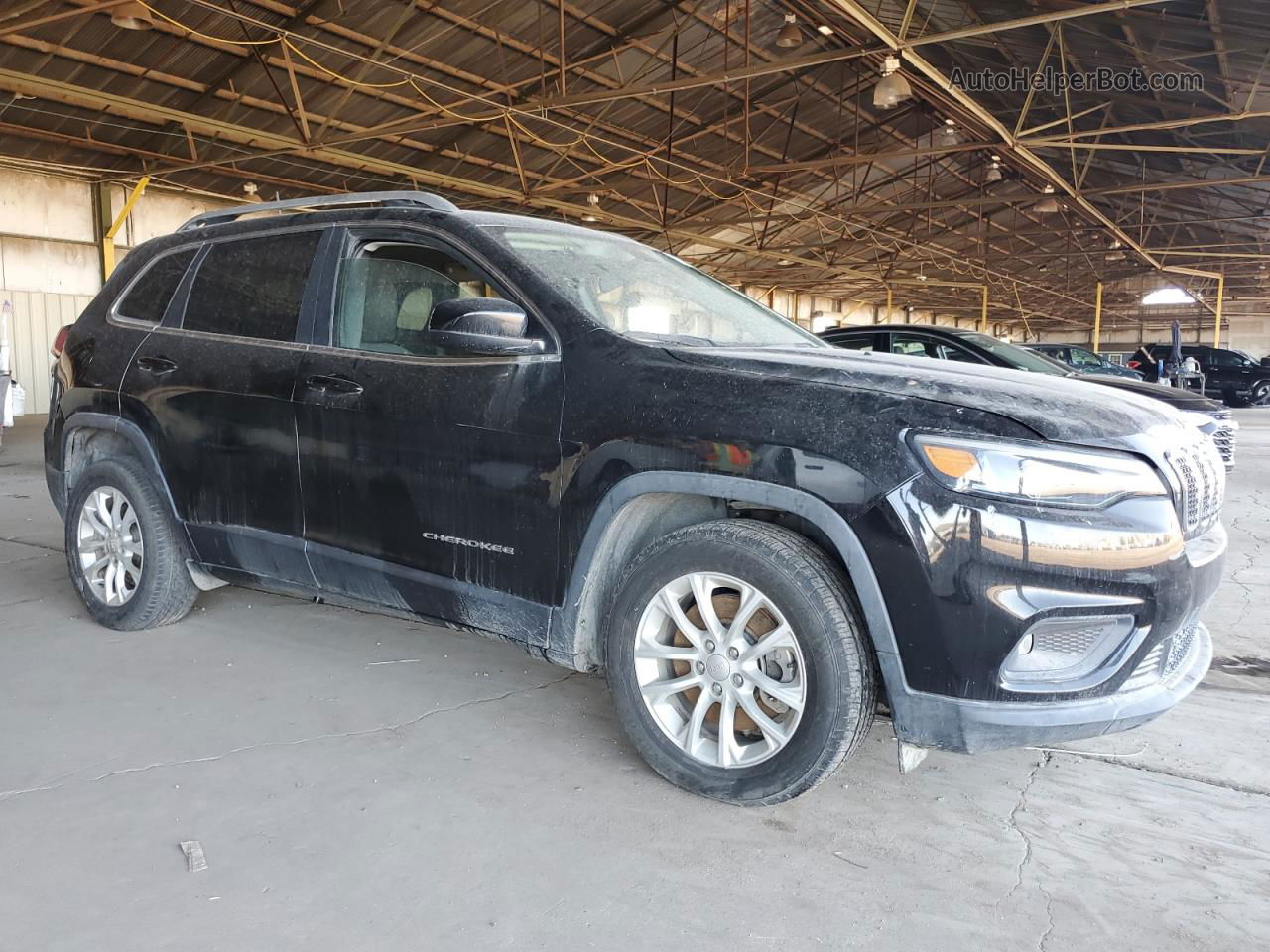 2019 Jeep Cherokee Latitude Black vin: 1C4PJLCB3KD427937