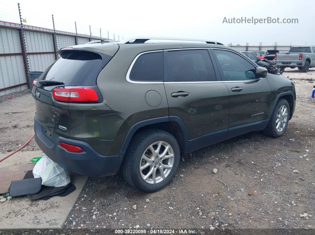 2014 Jeep Cherokee Latitude Green vin: 1C4PJLCB4EW261694