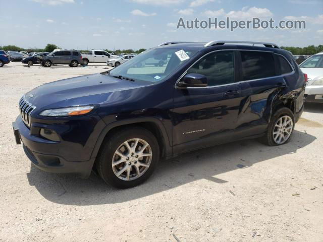 2015 Jeep Cherokee Latitude Синий vin: 1C4PJLCB4FW637425