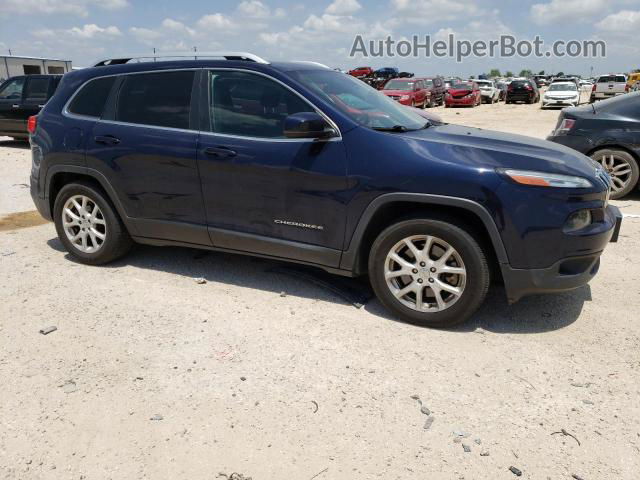 2015 Jeep Cherokee Latitude Синий vin: 1C4PJLCB4FW637425