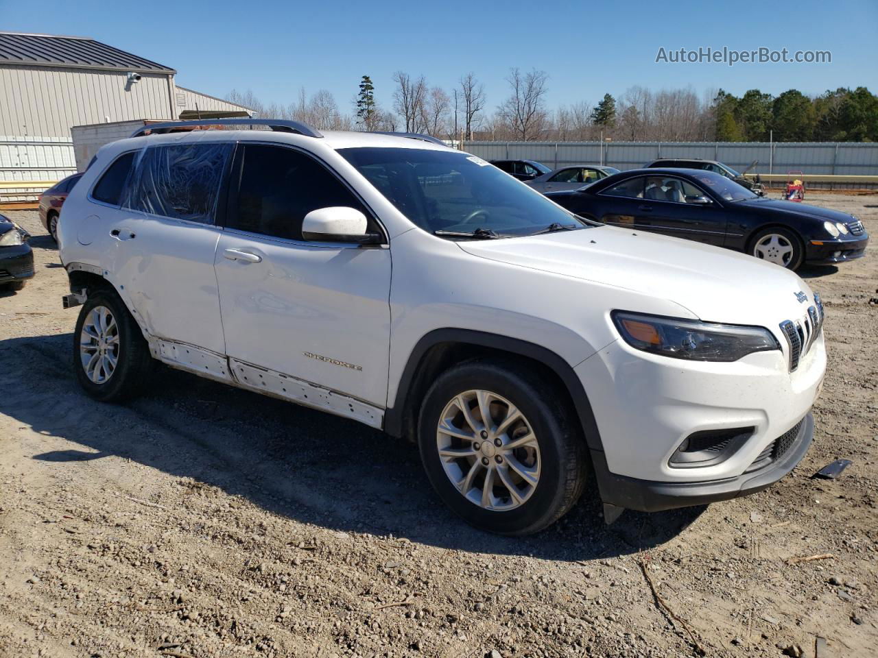 2019 Jeep Cherokee Latitude Белый vin: 1C4PJLCB4KD153020