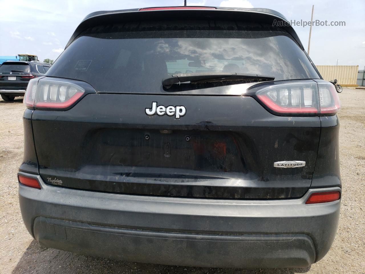 2019 Jeep Cherokee Latitude Black vin: 1C4PJLCB4KD242229