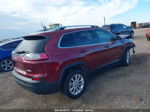 2019 Jeep Cherokee Latitude Fwd Maroon vin: 1C4PJLCB4KD455536