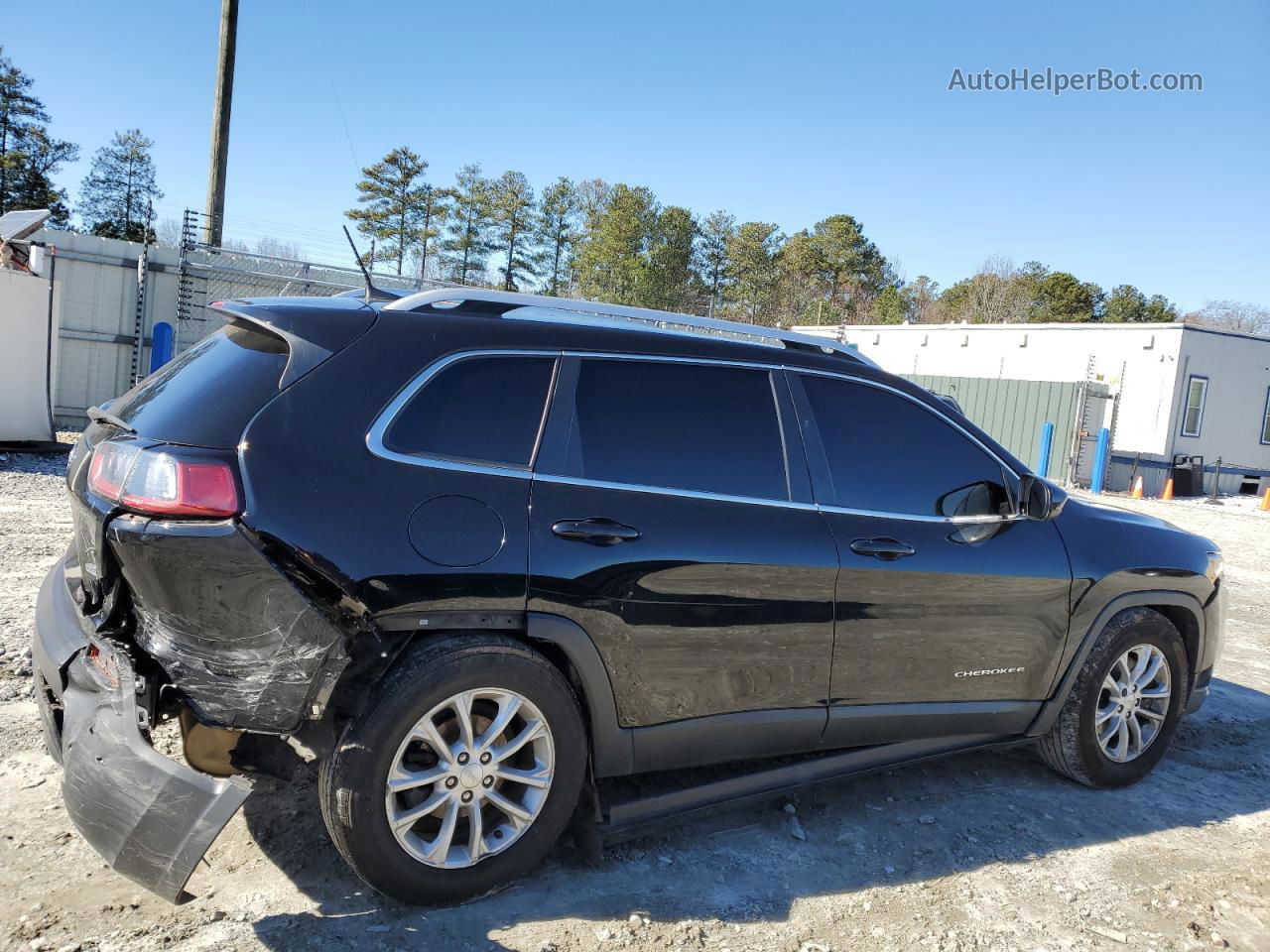 2019 Jeep Cherokee Latitude Black vin: 1C4PJLCB4KD490559