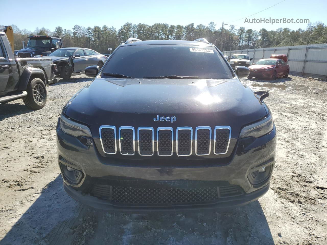 2019 Jeep Cherokee Latitude Black vin: 1C4PJLCB4KD490559