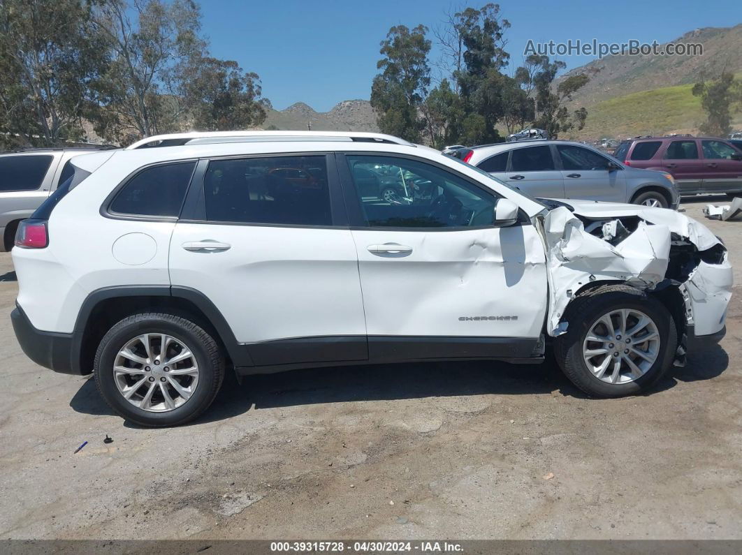 2021 Jeep Cherokee Latitude Fwd White vin: 1C4PJLCB4MD137337