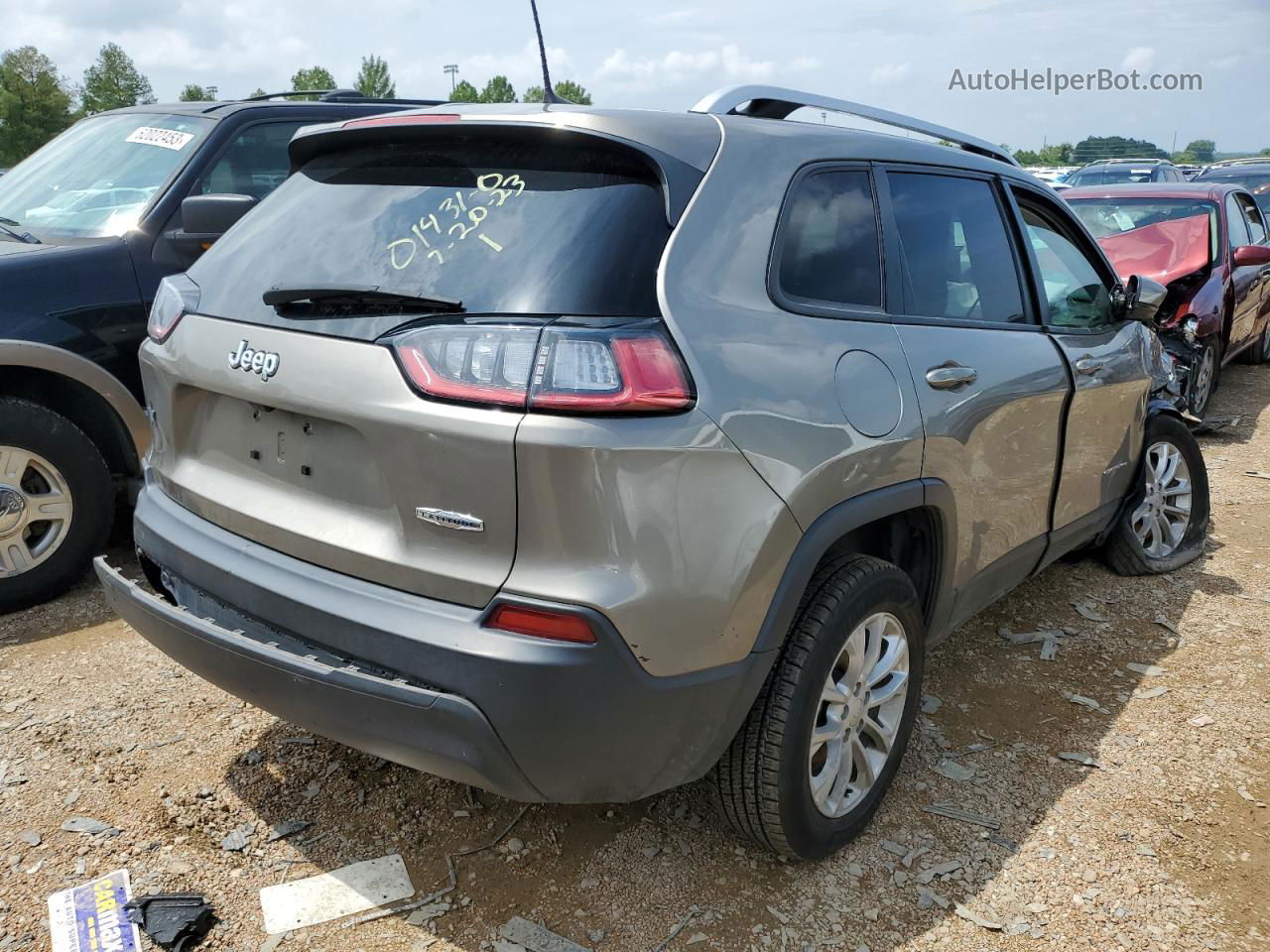 2021 Jeep Cherokee Latitude Серый vin: 1C4PJLCB4MD169477