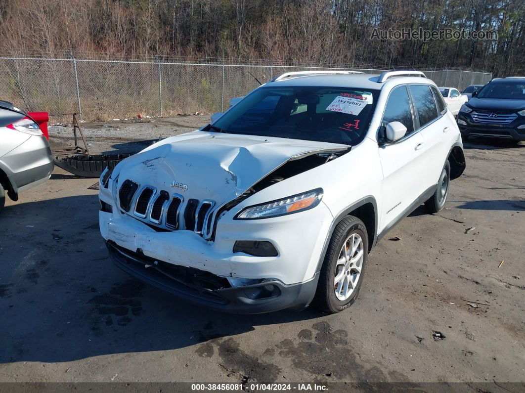 2015 Jeep Cherokee Latitude White vin: 1C4PJLCB5FW662947