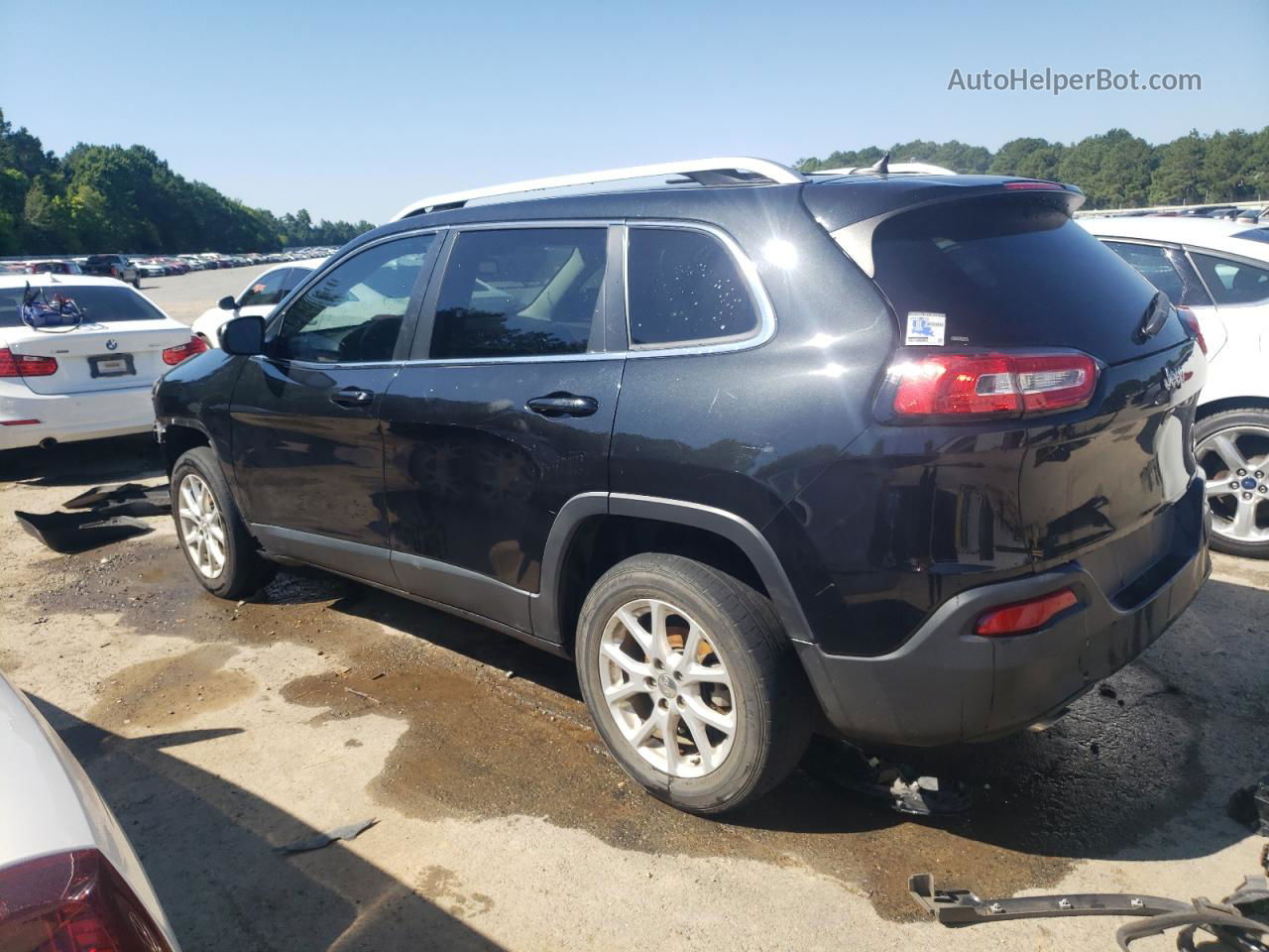 2015 Jeep Cherokee Latitude Black vin: 1C4PJLCB5FW700872