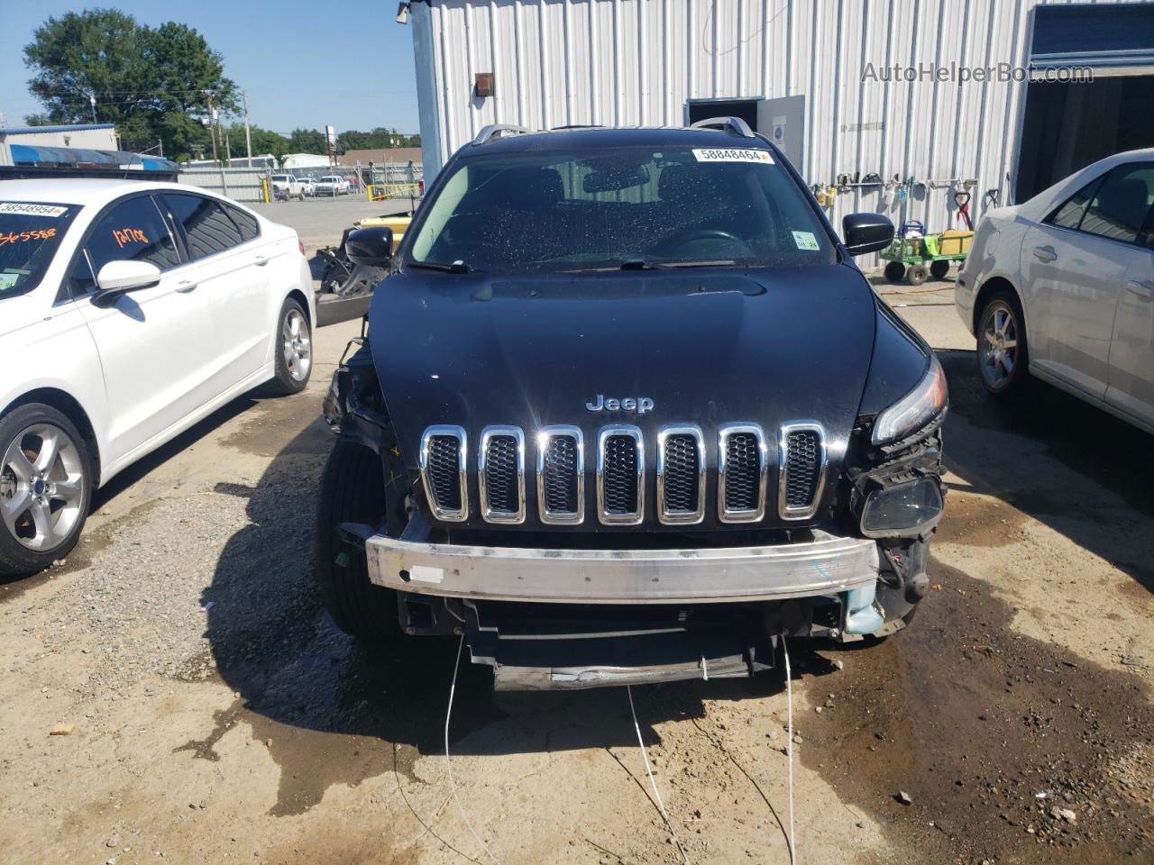 2015 Jeep Cherokee Latitude Black vin: 1C4PJLCB5FW700872