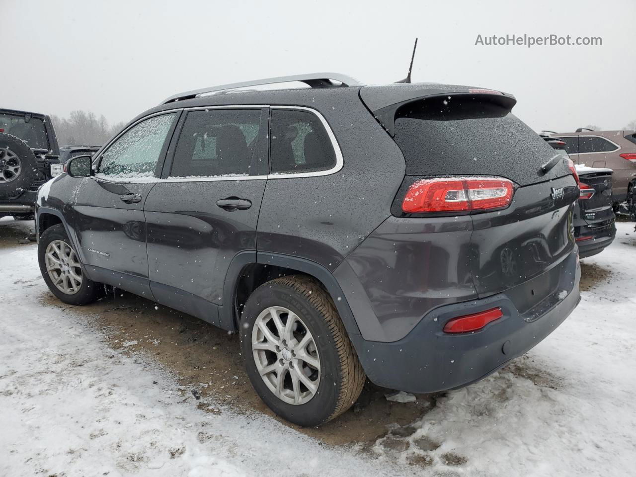 2016 Jeep Cherokee Latitude Gray vin: 1C4PJLCB5GW249380