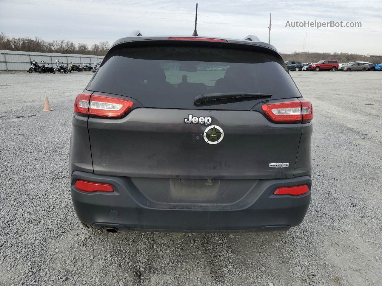 2016 Jeep Cherokee Latitude Угольный vin: 1C4PJLCB5GW342495