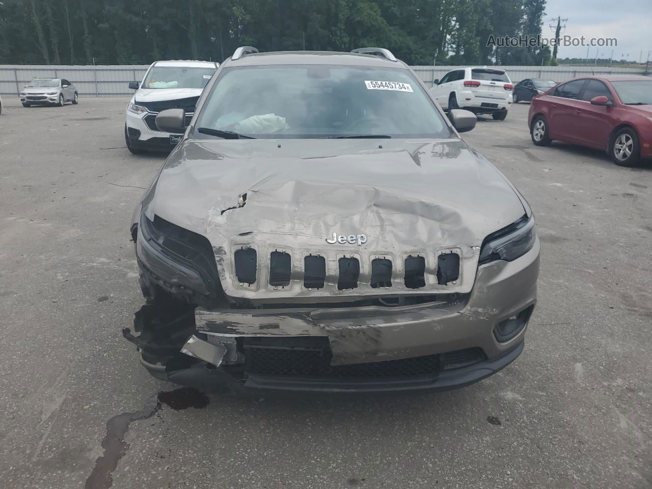 2019 Jeep Cherokee Latitude Tan vin: 1C4PJLCB5KD109091