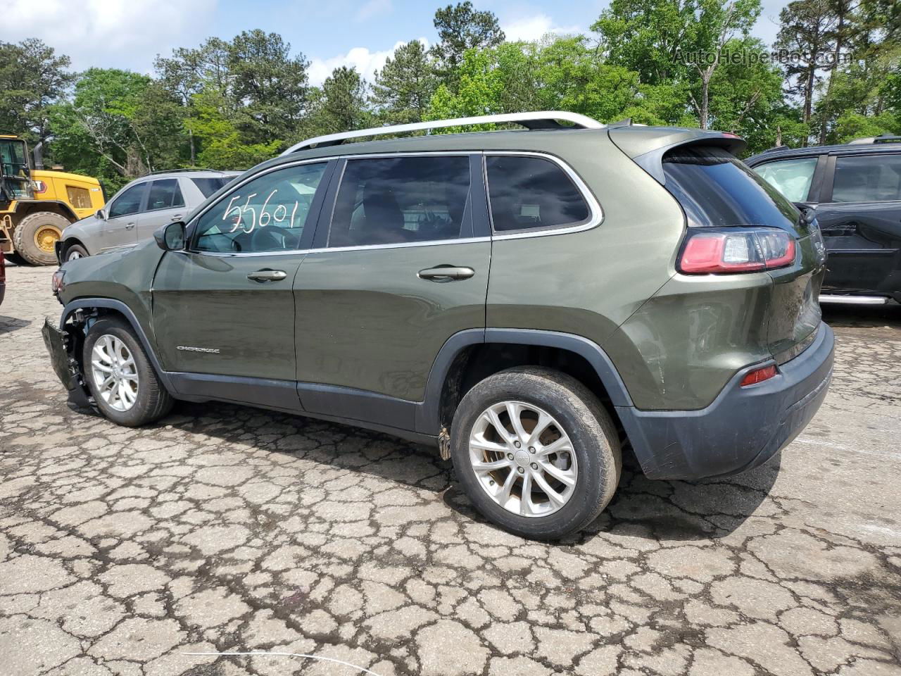 2019 Jeep Cherokee Latitude Зеленый vin: 1C4PJLCB5KD164575