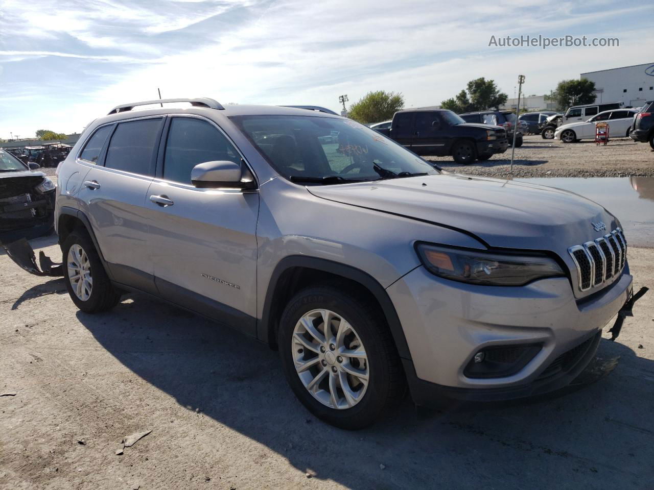 2019 Jeep Cherokee Latitude Серый vin: 1C4PJLCB5KD204797